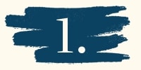 Graphic of the number 1 against a teal scribbled background.