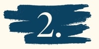 Graphic of the number 2 against a teal scribbled background.