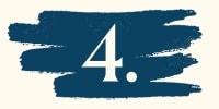 Graphic of the number 4 against a teal scribbled background.