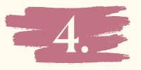 Graphic of the number 4 against a rose-pink scribbled background.