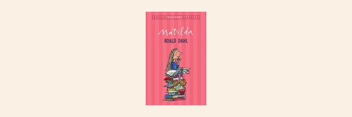 Cover of the book Matilda by Roald Dahl.