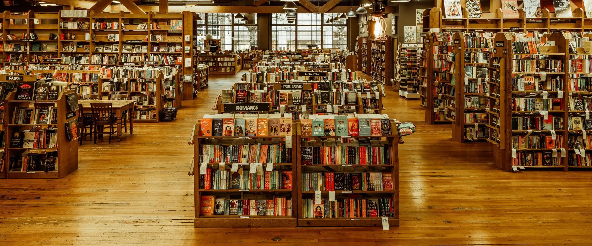 Interior of Elliott Bay Book Company, Seattle.